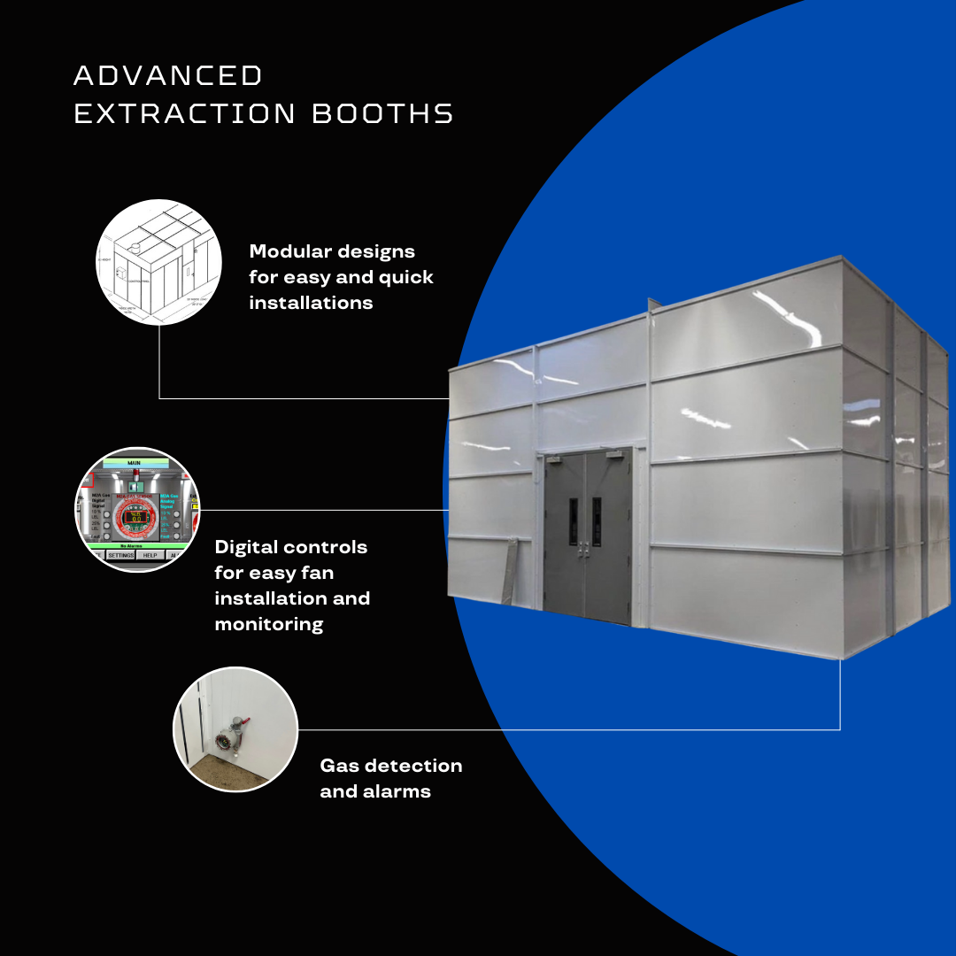 Advanced Extraction Booth: 11' x26' x 12' – Advanced Extraction Booths